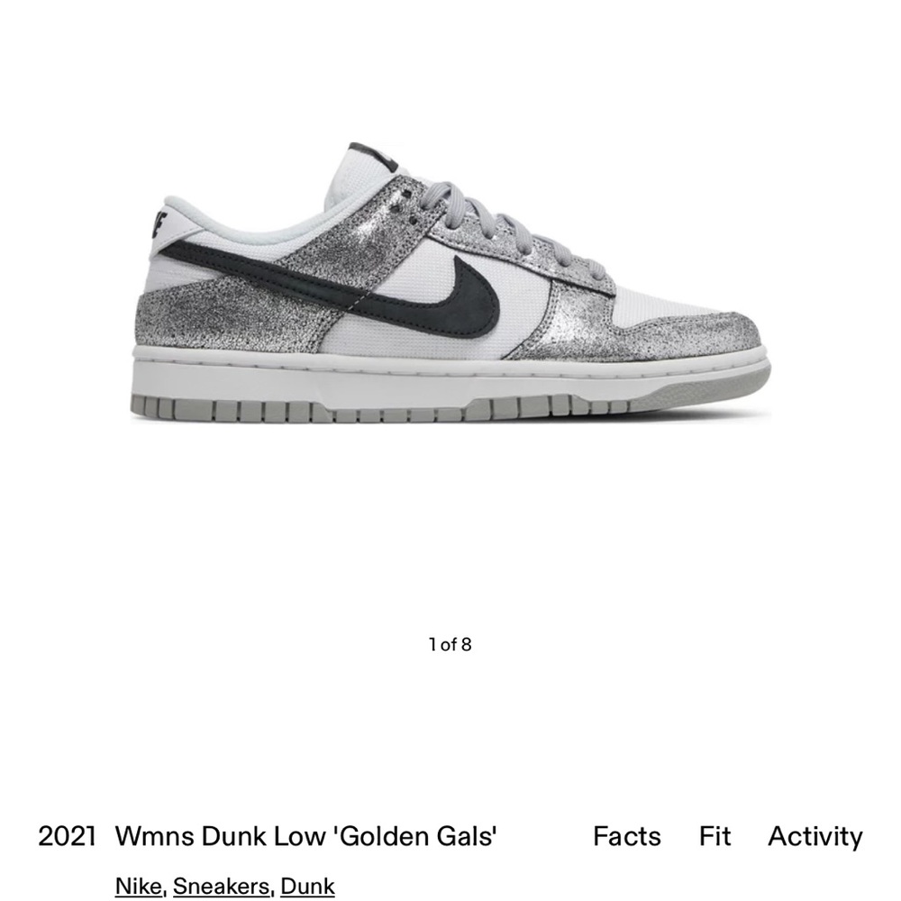 Women’s dunk golden gals size 6